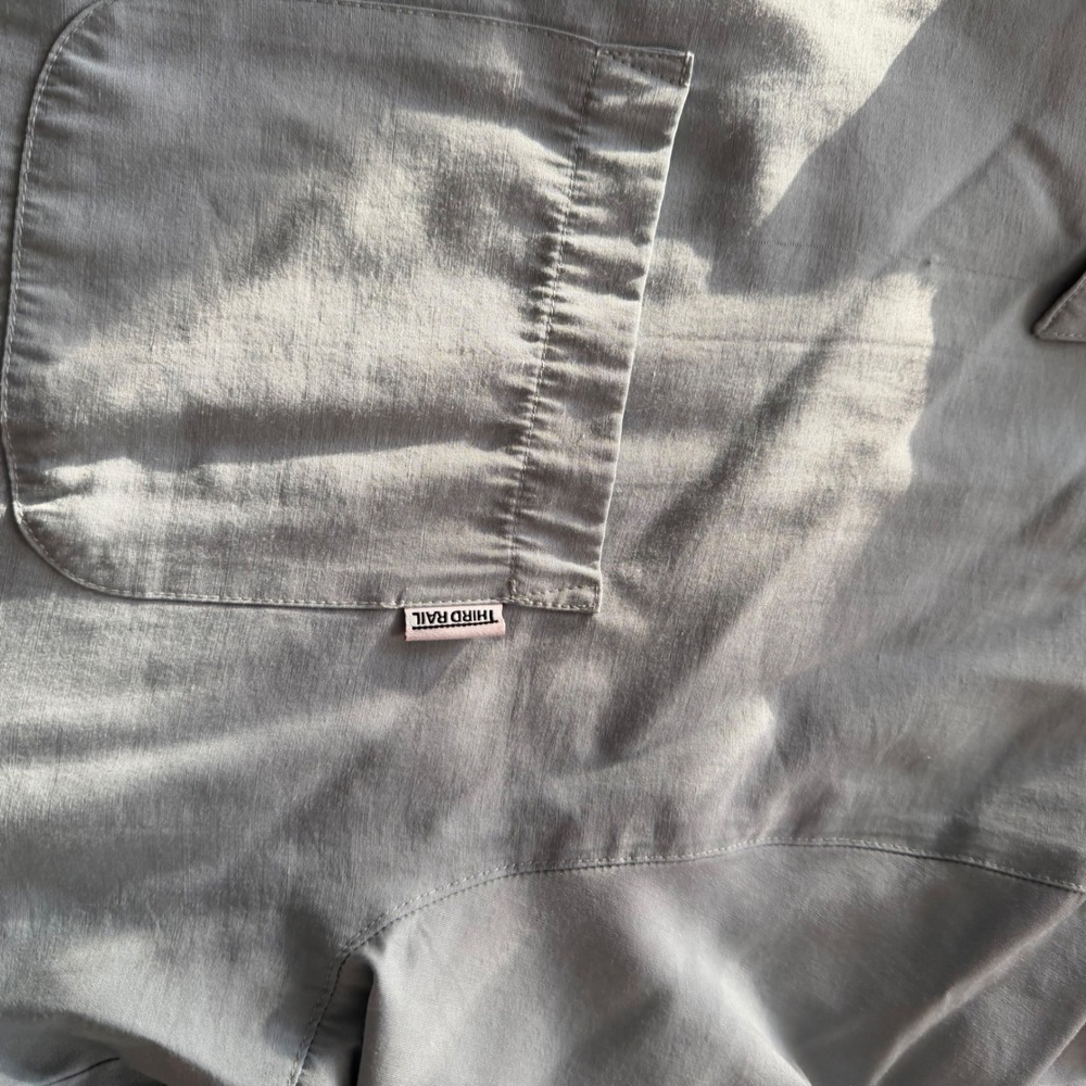 Third Rail Mens XL Blue Flame Print Short Sleeve Button Up Shirt Daddy Of Em All - Picture 6 of 7